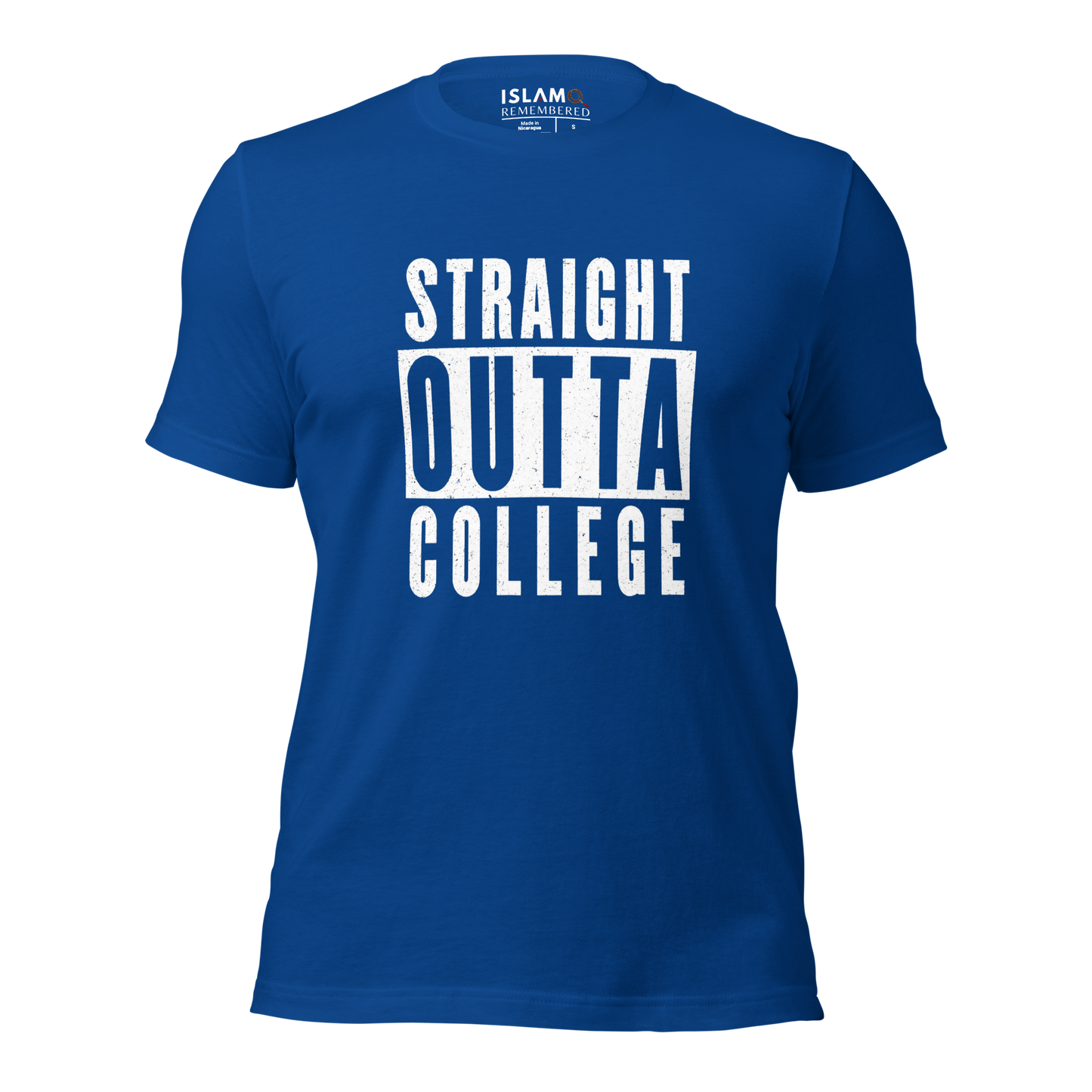 ADULT T-Shirt - STRAIGHT OUTTA COLLEGE