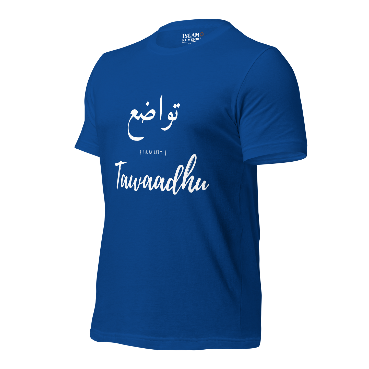 ADULT T-Shirt - TAWAADHU (HUMILITY) Arabic/English - White