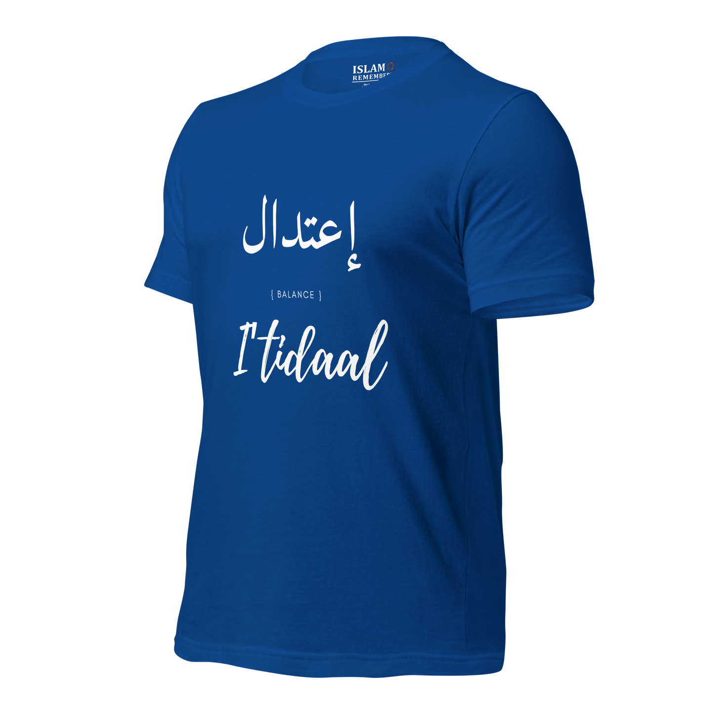 ADULT T-Shirt - I'TIDAAL (BALANCE) Arabic/English - White