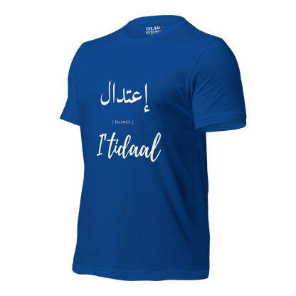 ADULT T-Shirt - I'TIDAAL (BALANCE) Arabic/English - White