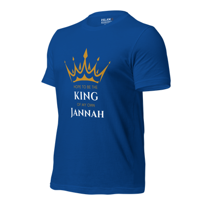 MEN's T-Shirt - KING OF MY OWN JANNAH - White