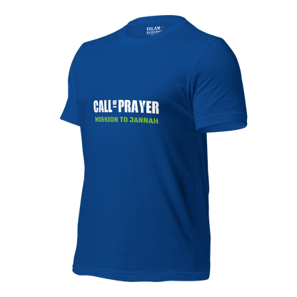 ADULT T-Shirt - CALL OF PRAYER - White/Green