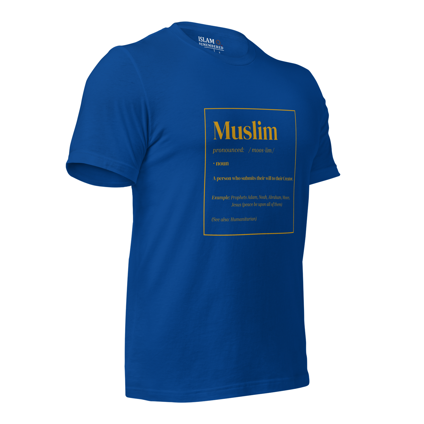 ADULT T-Shirt - MUSLIM DEFINITION - Gold