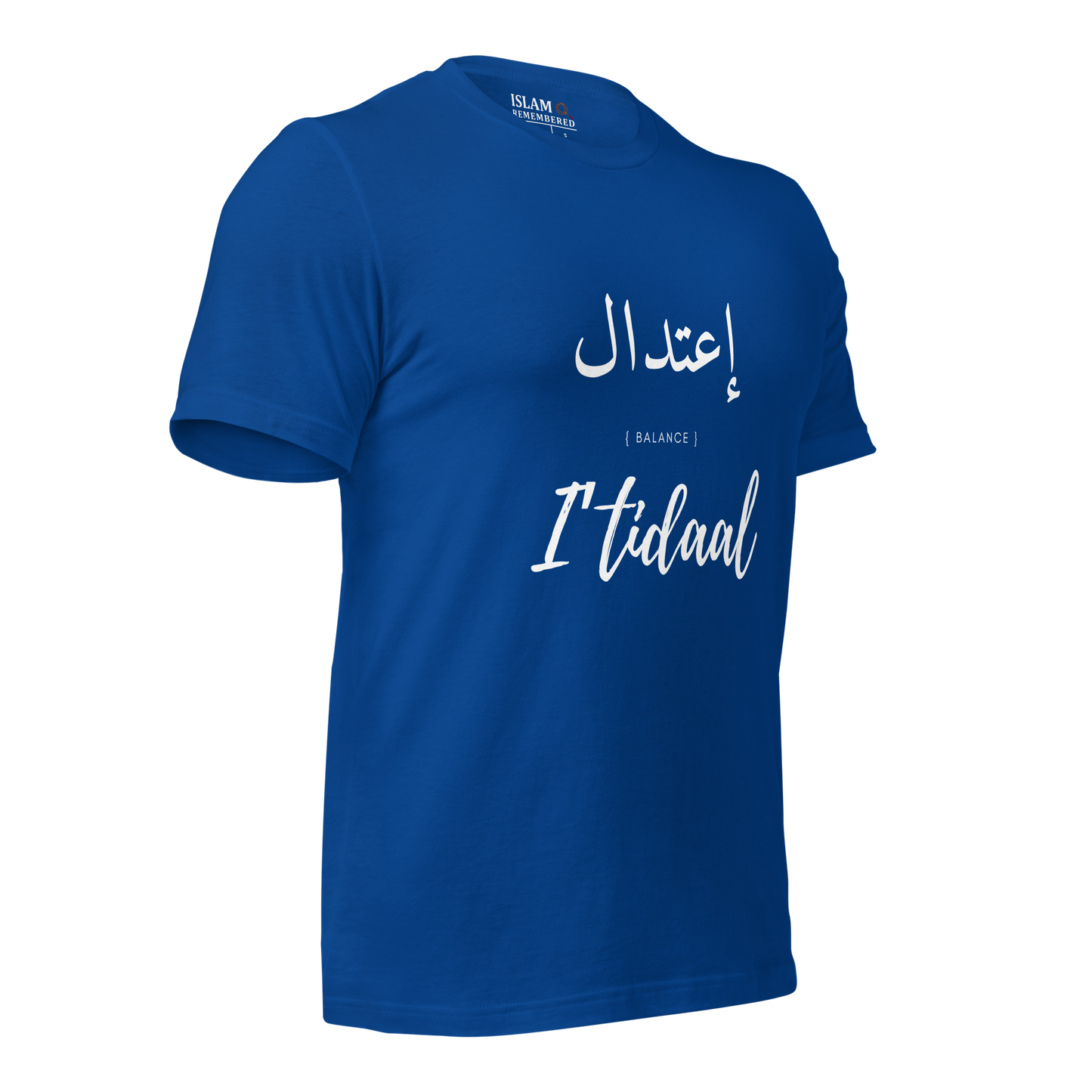 ADULT T-Shirt - I'TIDAAL (BALANCE) Arabic/English - White