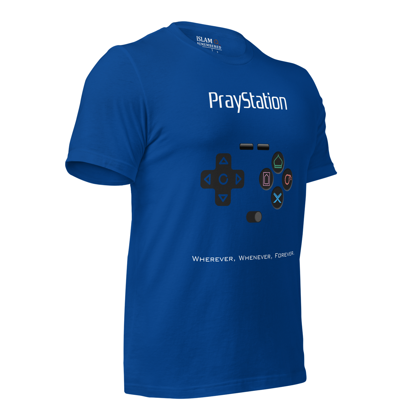 ADULT T-Shirt - PRAYSTATION (All Buttons) - White