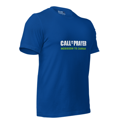 ADULT T-Shirt - CALL OF PRAYER - White/Green