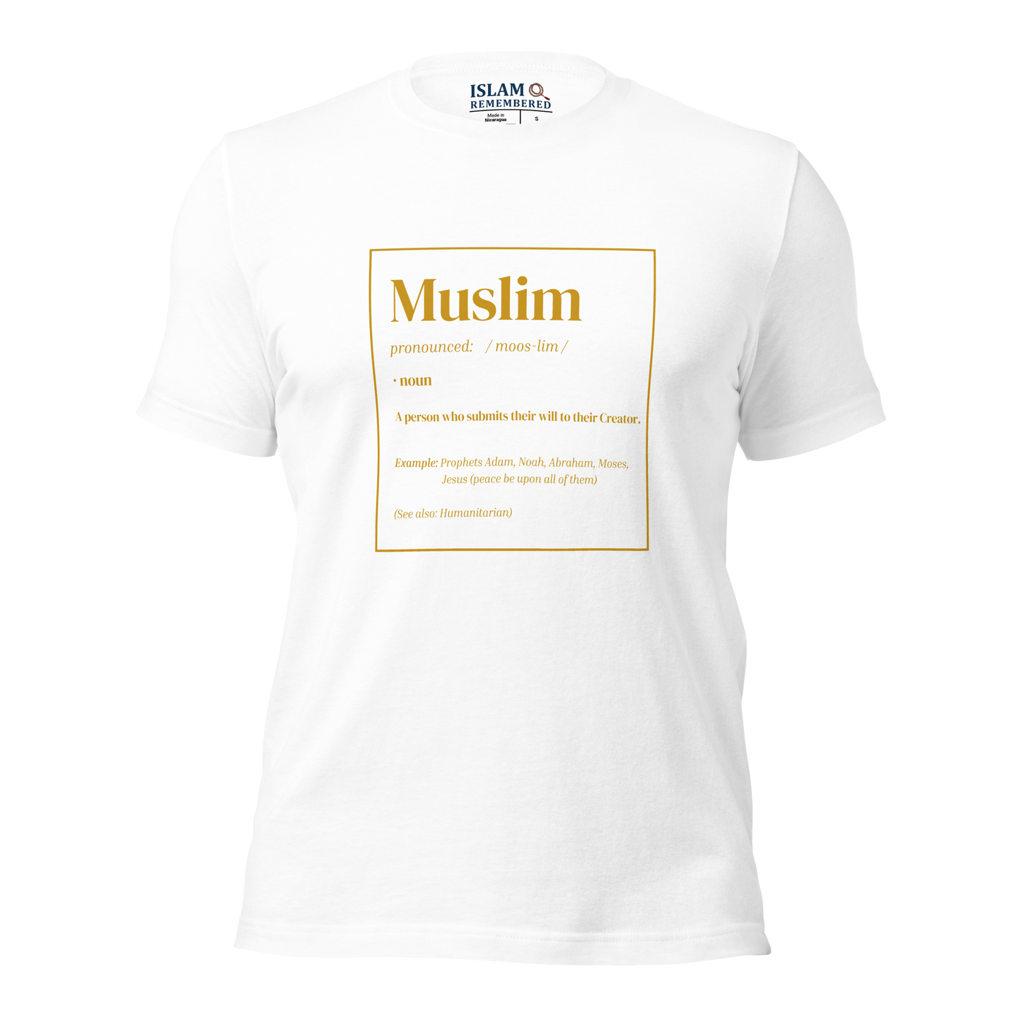 ADULT T-Shirt - MUSLIM DEFINITION - Gold