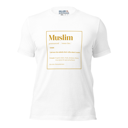 ADULT T-Shirt - MUSLIM DEFINITION - Gold