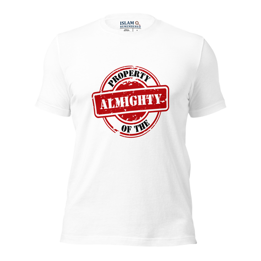 ADULT T-Shirt - PROPERTY OF THE ALMIGHTY - Black/White
