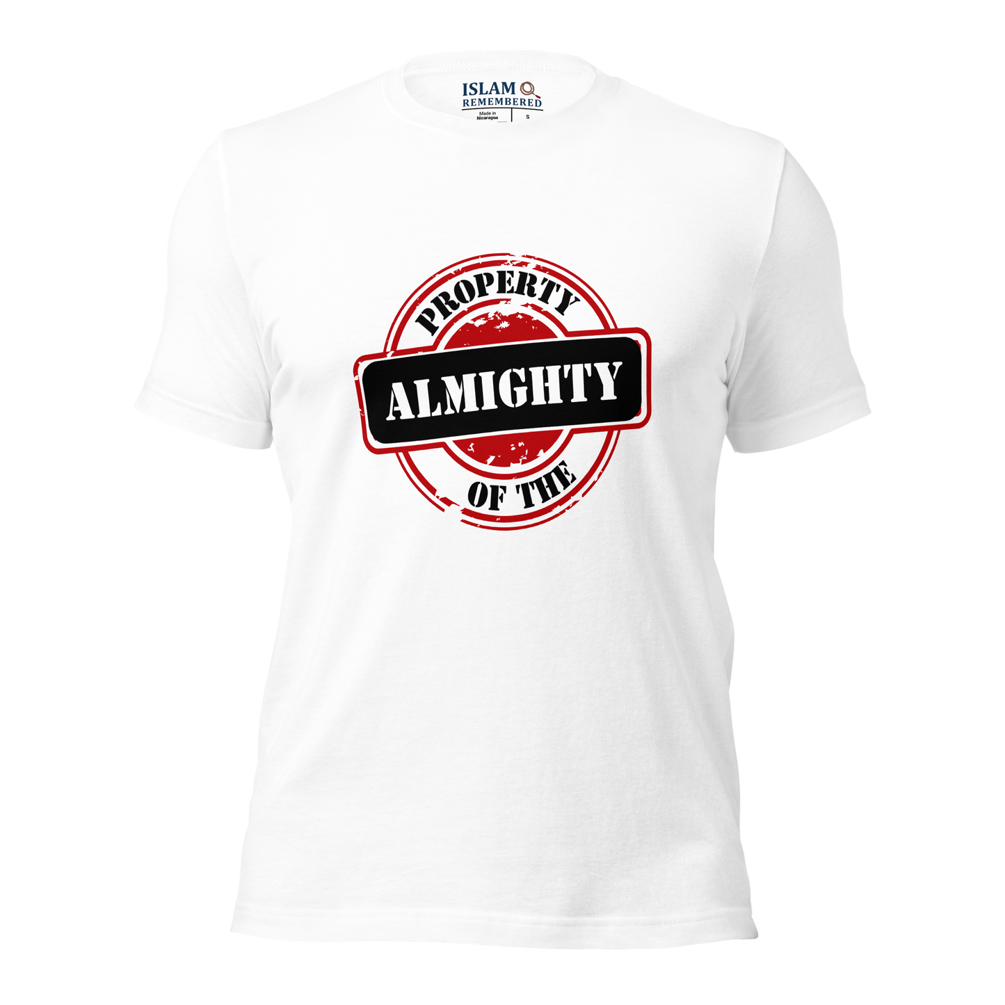 ADULT T-Shirt - PROPERTY OF THE ALMIGHTY - Black/White/Black