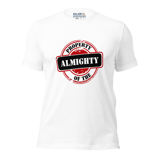 ADULT T-Shirt - PROPERTY OF THE ALMIGHTY - Black/White/Black