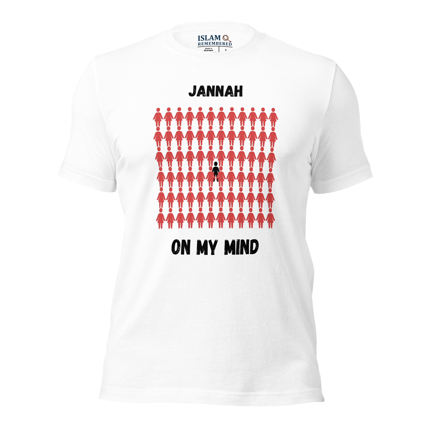 MEN's T-Shirt - JANNAH ON MY MIND - Black