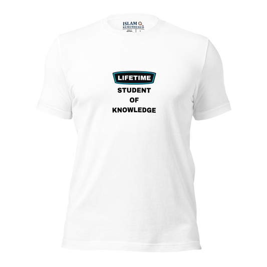ADULT T-Shirt - LIFETIME STUDENT - Black/Teal