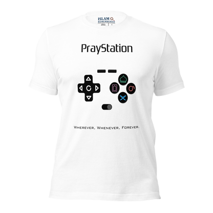 ADULT T-Shirt - PRAYSTATION (All Buttons) - Black