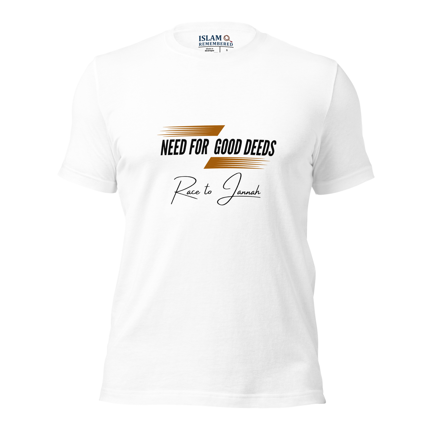 ADULT T-Shirt - NEED FOR GOOD DEEDS - Black/Orange