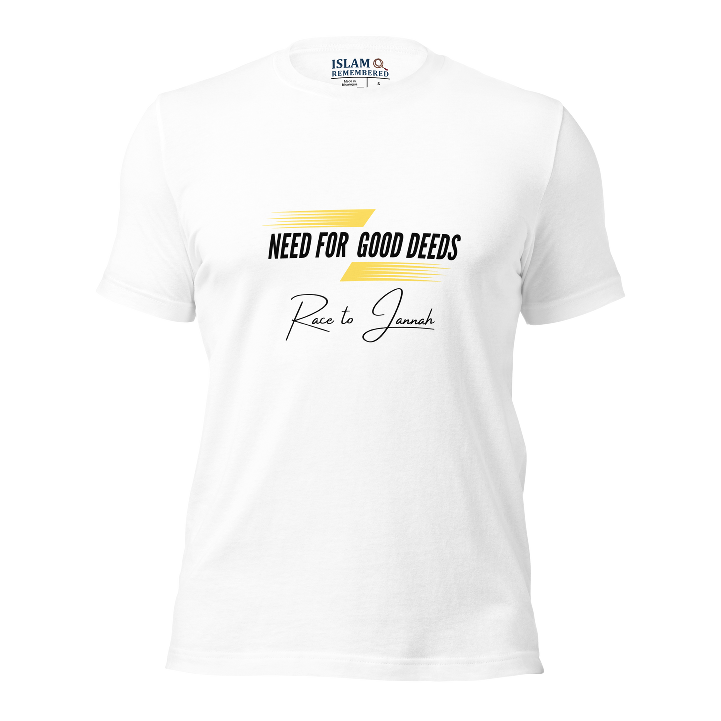 ADULT T-Shirt - NEED FOR GOOD DEEDS - Black/Yellow