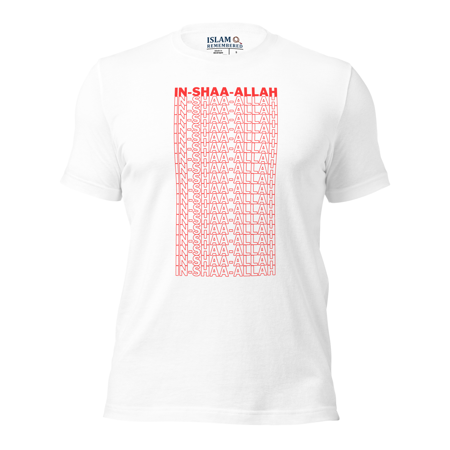 ADULT T-Shirt - INSHAA-ALLAH - Red