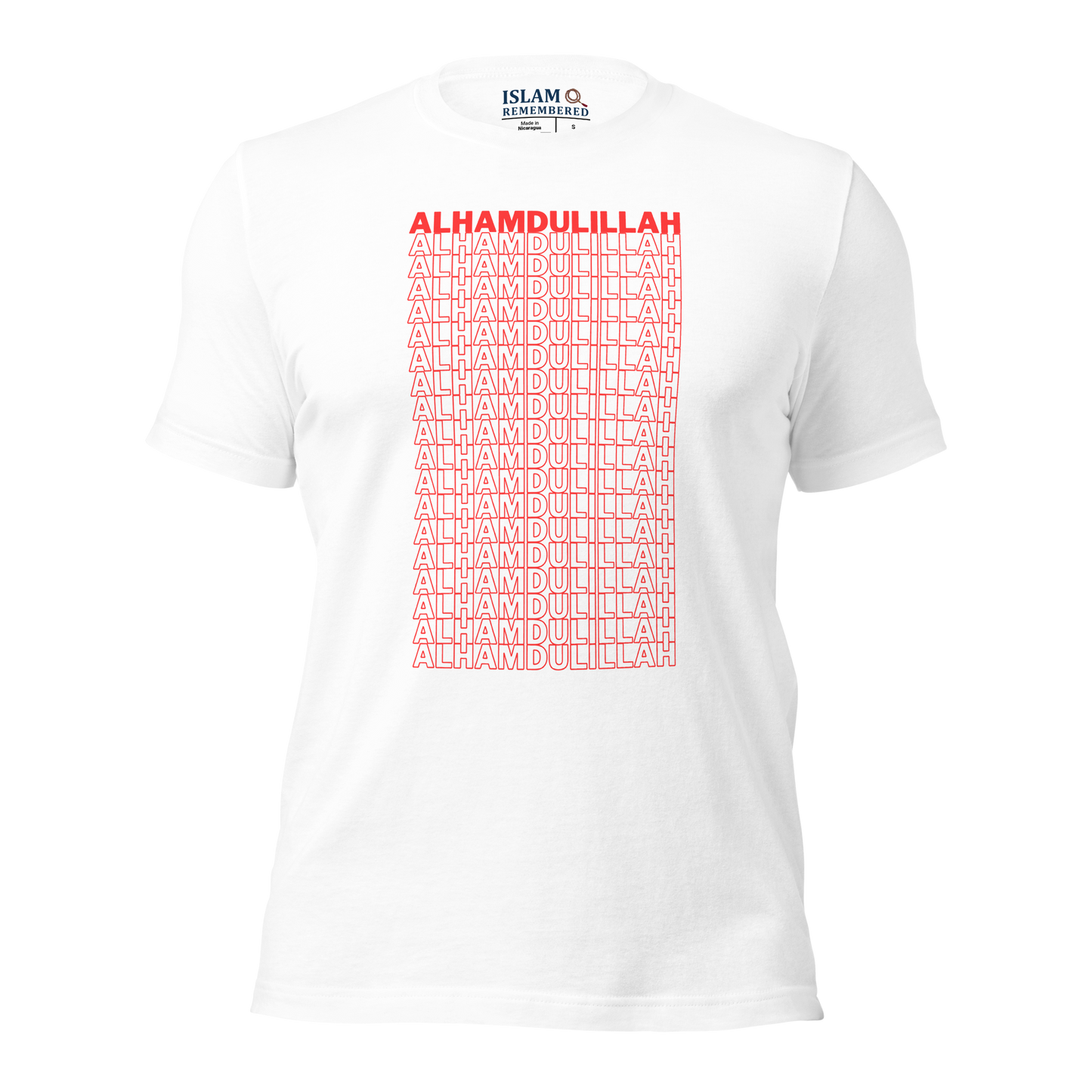 ADULT T-Shirt - ALHAMDULILLAH - Red