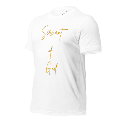 ADULT T-Shirt - SERVANT OF GOD (Signature Collection) - Gold