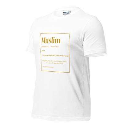 ADULT T-Shirt - MUSLIM DEFINITION - Gold