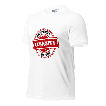 ADULT T-Shirt - PROPERTY OF THE ALMIGHTY - Black/White