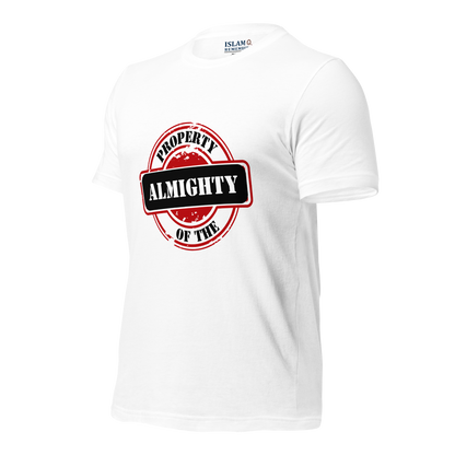 ADULT T-Shirt - PROPERTY OF THE ALMIGHTY - Black/White/Black