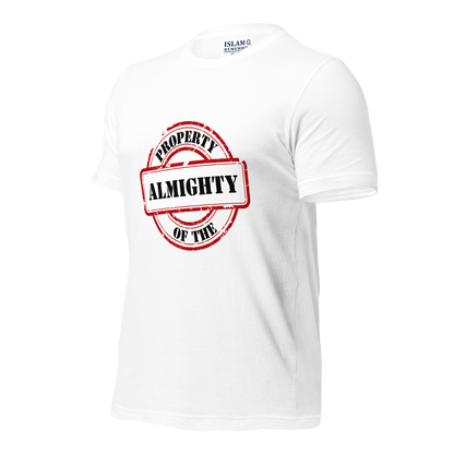 ADULT T-Shirt - PROPERTY OF THE ALMIGHTY - Black