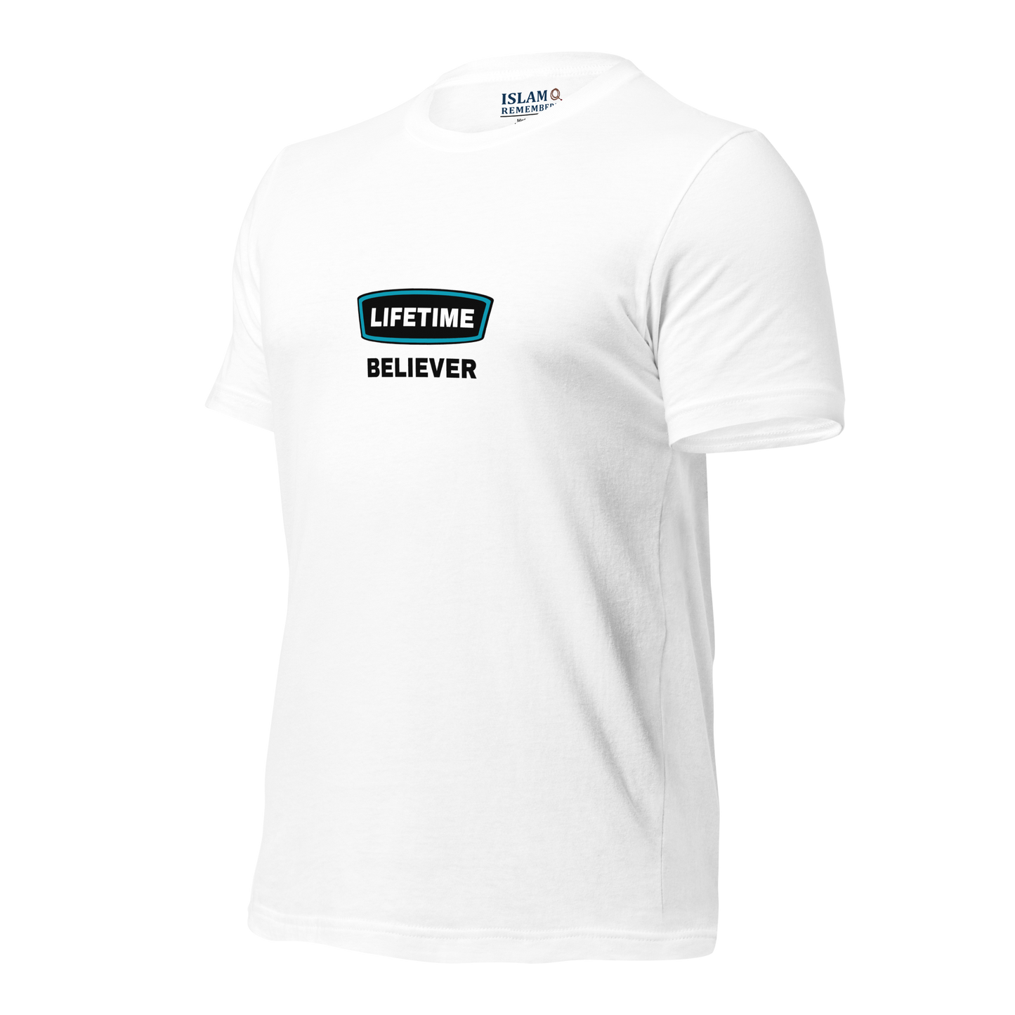 ADULT T-Shirt - LIFETIME BELIEVER - Black/Teal