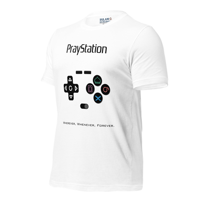 ADULT T-Shirt - PRAYSTATION (All Buttons) - Black