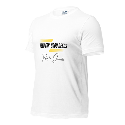 ADULT T-Shirt - NEED FOR GOOD DEEDS - Black/Yellow