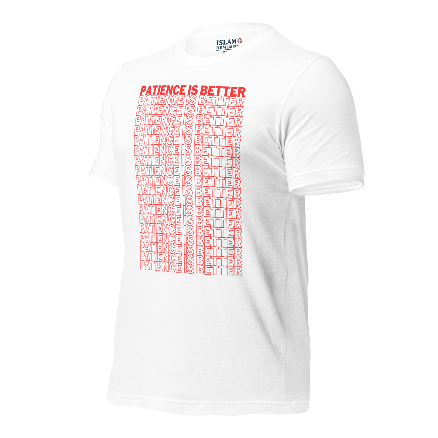 ADULT T-Shirt - PATIENCE IS BETTER - Red