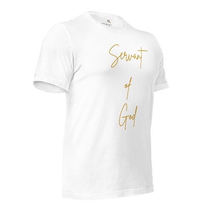 ADULT T-Shirt - SERVANT OF GOD (Signature Collection) - Gold