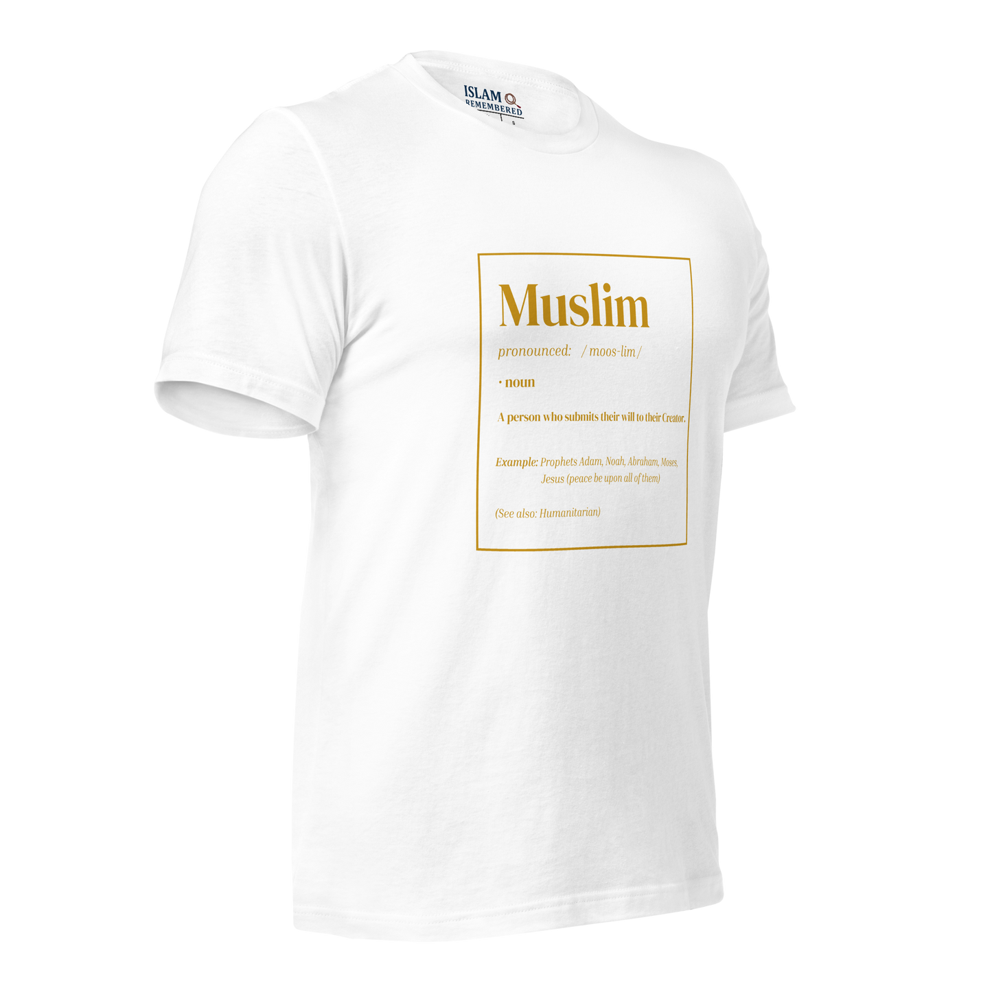 ADULT T-Shirt - MUSLIM DEFINITION - Gold