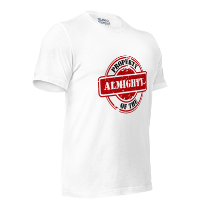 ADULT T-Shirt - PROPERTY OF THE ALMIGHTY - Black/White