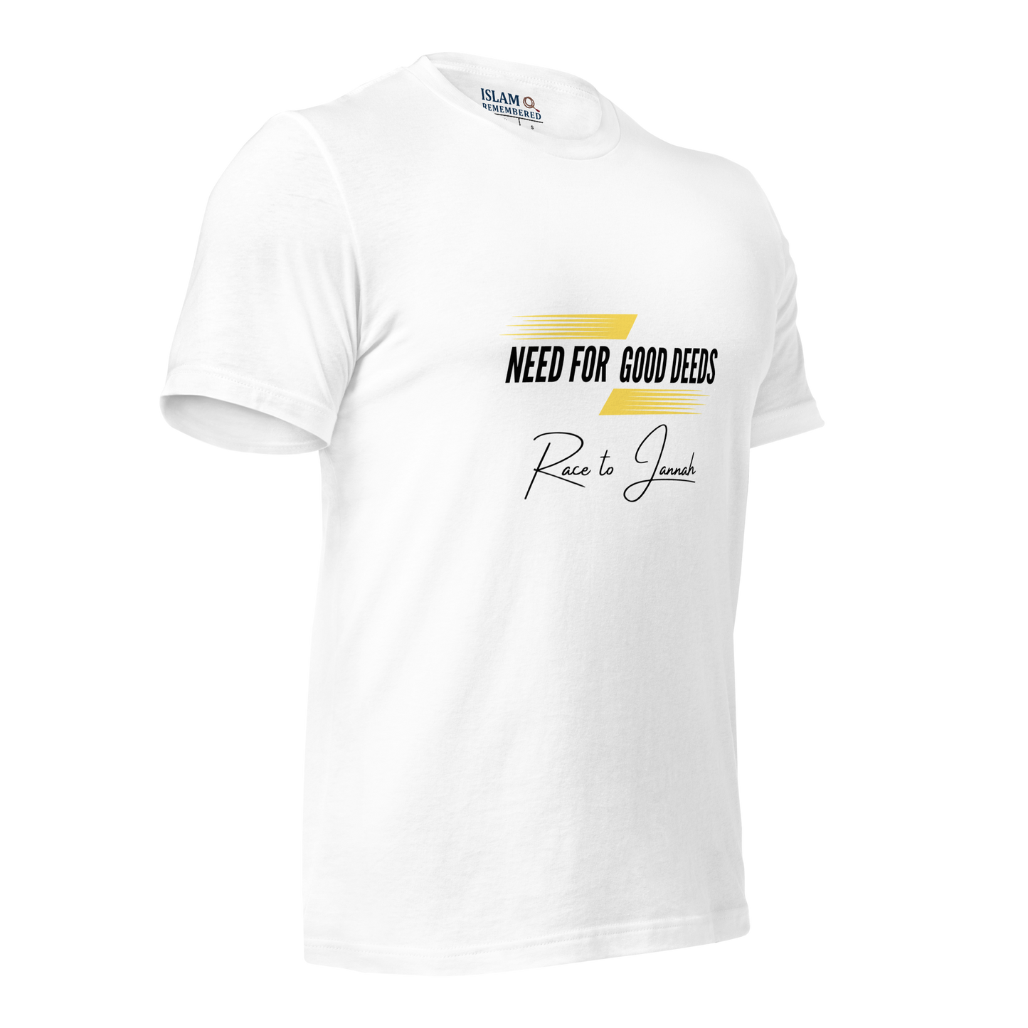 ADULT T-Shirt - NEED FOR GOOD DEEDS - Black/Yellow