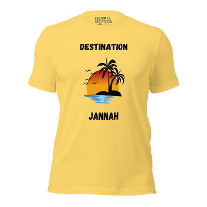 ADULT T-Shirt - DESTINATION JANNAH (Island Collection) - Black