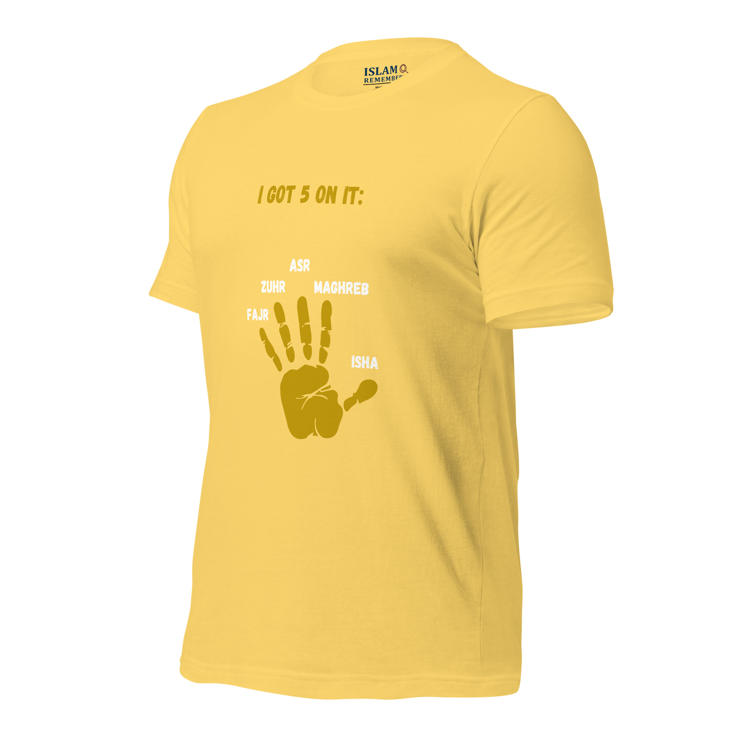 ADULT T-Shirt - I GOT 5 ON IT - Gold/Black