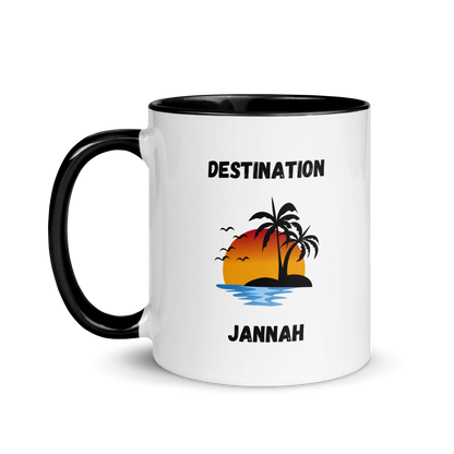 Mug w/ Color Inside - DESTINATION JANNAH (Island Collection) - Black