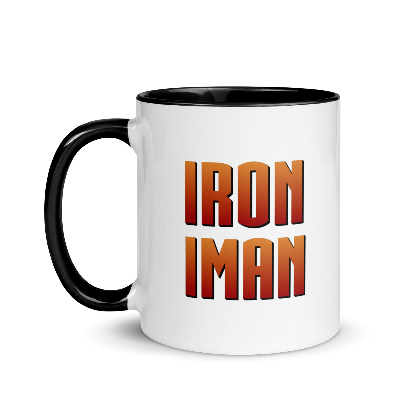 MUG Glossy Black - IRON IMAN - Medium