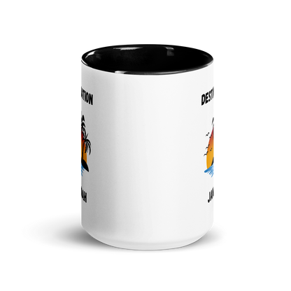 Mug w/ Color Inside - DESTINATION JANNAH (Island Collection) - Black