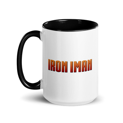 MUG Glossy Black - IRON IMAN - Medium