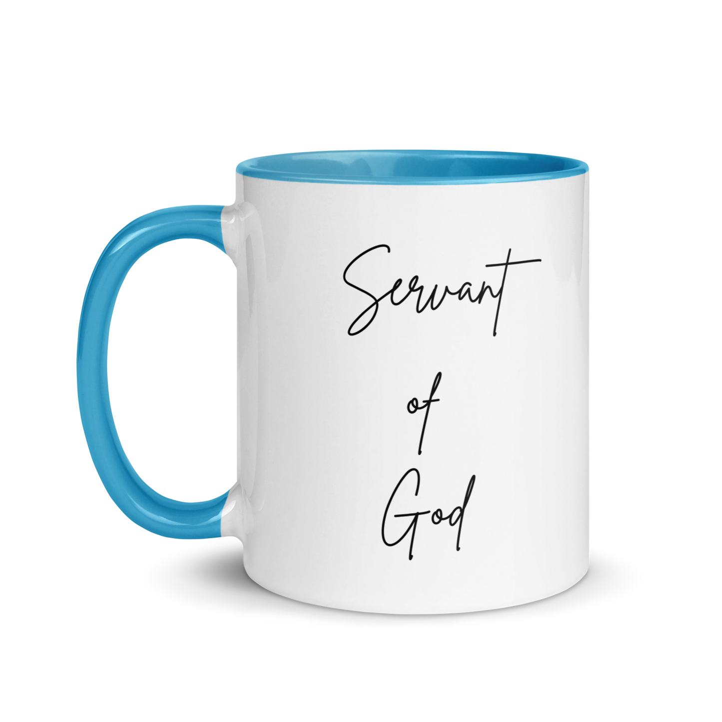 Mug w/ Color Inside - SERVANT OF GOD (Signature Collection) - Black