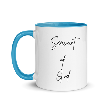 Mug w/ Color Inside - SERVANT OF GOD (Signature Collection) - Black