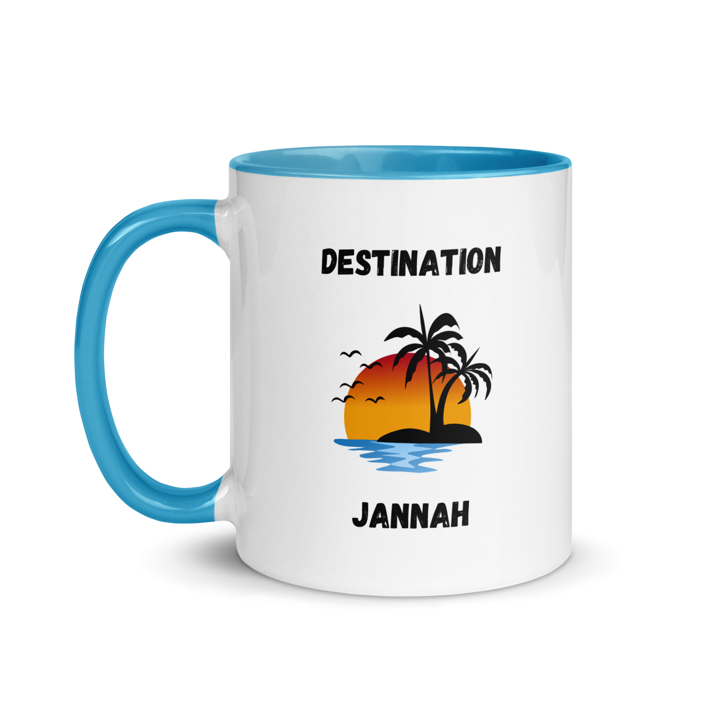 Mug w/ Color Inside - DESTINATION JANNAH (Island Collection) - Black