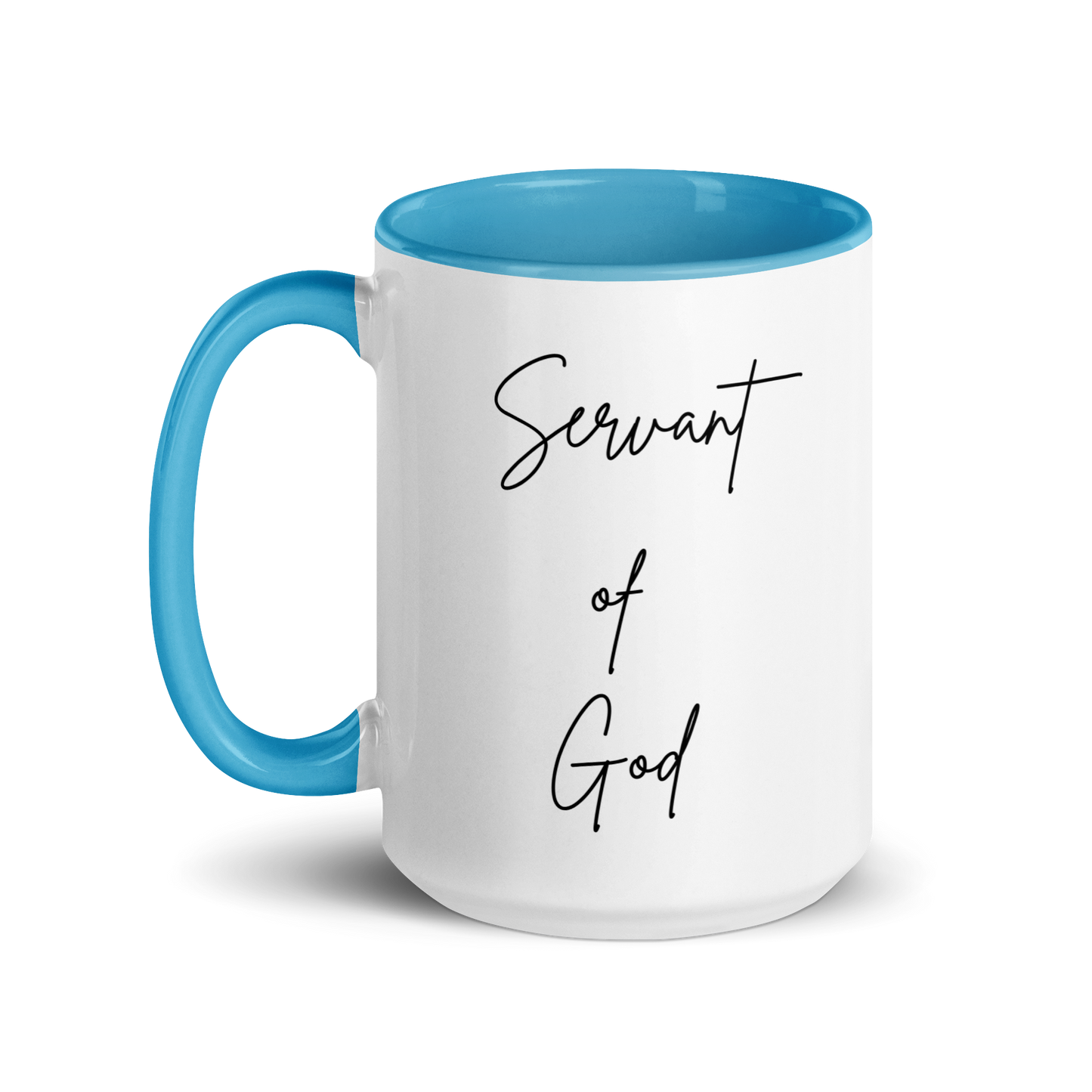 Mug w/ Color Inside - SERVANT OF GOD (Signature Collection) - Black