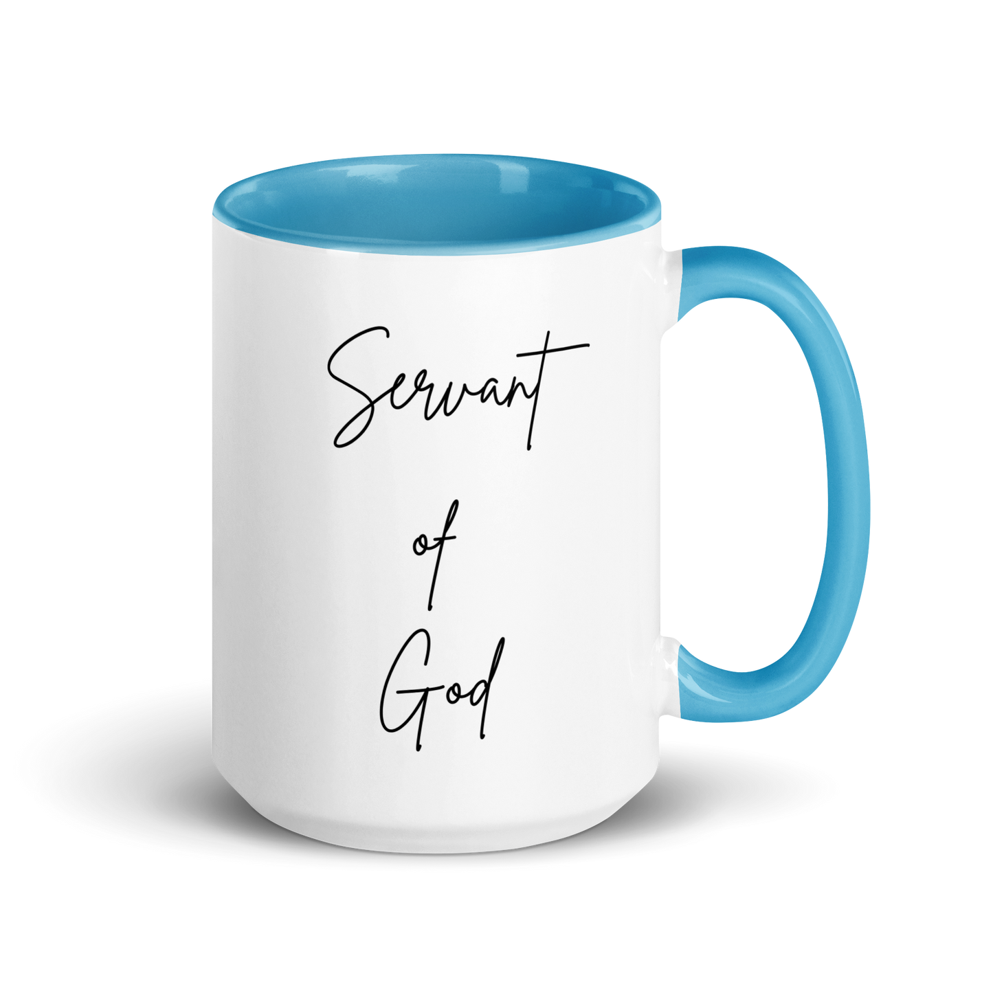 Mug w/ Color Inside - SERVANT OF GOD (Signature Collection) - Black