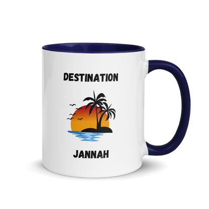 Mug w/ Color Inside - DESTINATION JANNAH (Island Collection) - Black