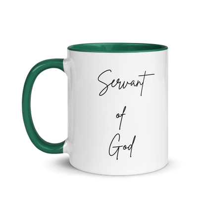 Mug w/ Color Inside - SERVANT OF GOD (Signature Collection) - Black