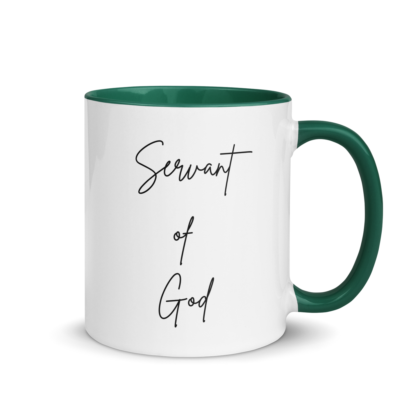 Mug w/ Color Inside - SERVANT OF GOD (Signature Collection) - Black