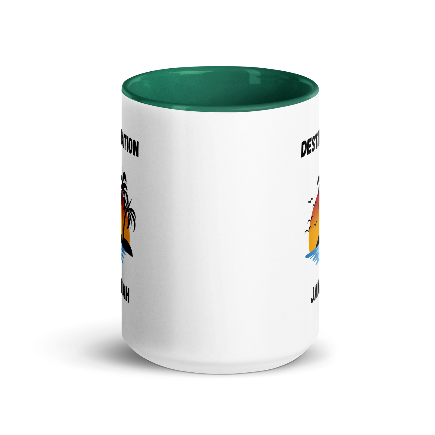 Mug w/ Color Inside - DESTINATION JANNAH (Island Collection) - Black